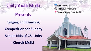 Singing and Drawing Competition for Sunday School Kids of CSI Unity Church Mulki on 03112024 [upl. by Tirrag]