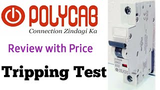 PolyCab MCB  Poly sheild  review  BCurve  tripping test  Price ✓ [upl. by Tengdin]