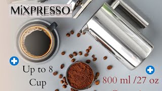 Mixpresso Stainless Steel French Press Coffee Maker 27 Oz 800 ml Review [upl. by Loos390]