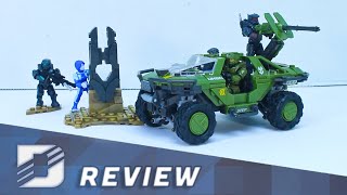 Mega Construx Halo Series Fleetcom Warthog Unboxing Review [upl. by Nitsirt640]