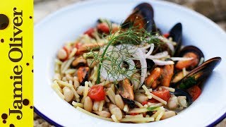 Seafood Pasta with Cannellini Beans  Gennaro Contaldo [upl. by Namron]