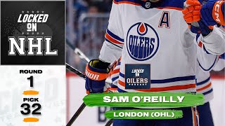 Edmonton Oilers Draft Sam O’Reilly in 2024 NHL Draft [upl. by Oiluarb403]