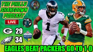 The PhillyShakedown Podcast  Eagles Beat Packers  Saquon Barkley Huge Debut [upl. by Nek]