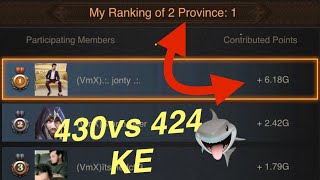 kE 430 vs 424 fight 🥴 Rise of castles Roc Rise of empires Roe [upl. by Bubb185]