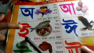 Lets Learn the Bangla Bornamala  Preschool LearningWith Baby [upl. by Tonnie]