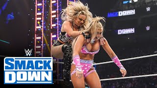 Liv Morgan vs Tiffany Stratton SmackDown highlights Feb 23 2024 [upl. by Ahsyia228]