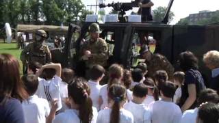 Adunata Alpini Piacenza 2013  Cittadella Militare  Visita delle Scolaresche [upl. by Nomae351]