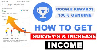 How I earned From Google Opinion Rewards  How to get surveys fast in google opinion rewards  2020 [upl. by Ativoj706]