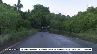 Grandes marées  journée difficile pour les habitants des littoraux [upl. by Ymot]