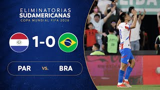 PARAGUAY vs BRASIL 10  RESUMEN  ELIMINATORIAS SUDAMERICANAS  FECHA 8 [upl. by Axel]