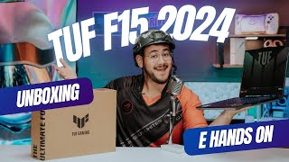 TUF GAMING F15 2024  UNBOXING AO VIVO [upl. by Garaway]