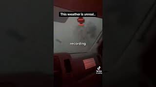 Terrifying moment MAN TRAPPED in CAR as FLORIDA TORNADO sweeps through [upl. by Kcirdlek]