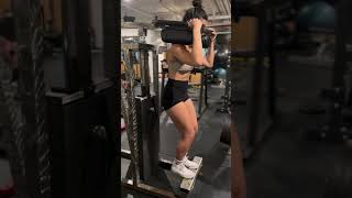 Calf raises motivation strongwomen gymequipment womenworkoutmotivattion [upl. by Aicnetroh834]