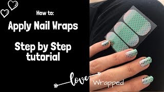 How to Apply Jamberry Nail Wraps  application tutorial for best manicure results [upl. by Weirick]