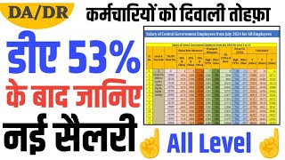 DA 53 के बाद कितनी बढ़ेगी सैलरी। Salary Calculator after 53 DA from July 2024 [upl. by Beeck]