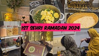 Ramadan 2024 🌙1st Sehri Alhamdullila  Chaat corner bhi bna lia  Ramadan Mubarak [upl. by Boswall448]