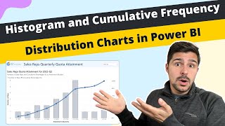 Create a Histogram and Cumulative Frequency Distribution Chart in Power BI [upl. by Clothilde]