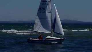 HAWK 20 Day Sailing boat  Mudeford Quay Dorset England [upl. by Anitsugua]