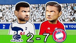 Tottenham Hotspur vs Bayern Munich 27 Champions league Parody Highlights [upl. by Pejsach]