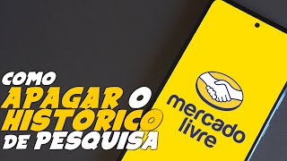 Como APAGAR o HISTÓRICO de PESQUISAS do MERCADO LIVRE [upl. by Nalo]