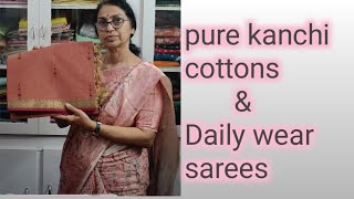 offer sale kanchi cottonsand Daily wear sarees suseelafashionpoint [upl. by Ennaharas547]