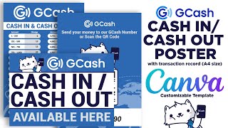 GCash Canva Template for Tarpaulin  Customizable Canva Template  Canva Tutorial 07 [upl. by Negah]