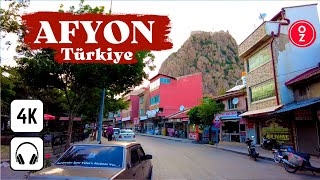 AFYON  Türkiye 🇹🇷 4K FULL Walking Tour City Center Yeşilyol Merkez [upl. by Ursola391]