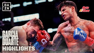 THE RETURN  Ryan Garcia vs Oscar Duarte Fight Highlights [upl. by Enaed]