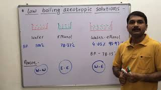 27Azeotropic Solution Azeotropic mixture  Positive amp Negative deviation from Raoults law [upl. by Medin]