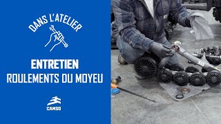 Entretien des roulements de moyeu dun système de chenilles Camso [upl. by Sletten]