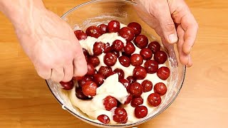 Sehr schneller amp einfacher Stachelbeeren Rezept Stachelbeerkuchen Joghurt Kuchen vom Blech ohne Ei [upl. by Ullund874]