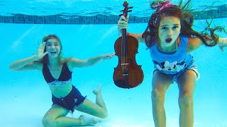 Angry Barvina throws Violin of Karolina Protsenko in the pool [upl. by Scornik]