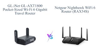 GLiNet GLAXT1800 vs NETGEAR Nighthawk RAX54S 📶🔥 [upl. by Lemmuela]