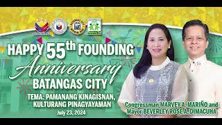 55th Batangas City Foundation Day July 23 2024 Parade Sublian Festival [upl. by Barbra]