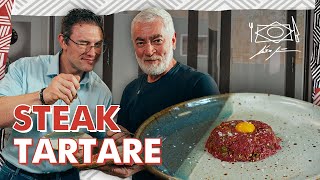 STEAK TARTARE com o Chef Alex Atala e paulomuzy [upl. by Bashemeth]