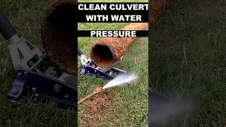 Clean Culvert Pipes With Pressure Washer [upl. by Ratha]