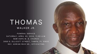 Celebration of Life for Mr Thomas Walker Jr [upl. by Gwenni]