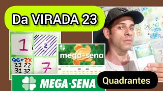 MegaSena Virada 23 Dicas Quadrantes Atrasados [upl. by Grata]