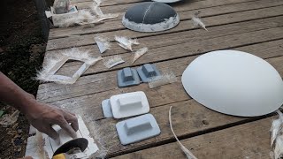 How its made  Making a fiberglass endcone mold and plug for an inflatable boat  Part 3 [upl. by Kcire]