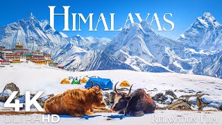 Himalaya 4K Ultra HD  The Roof of the World  Horizon View from Everest by Relaxation Film [upl. by Bencion386]