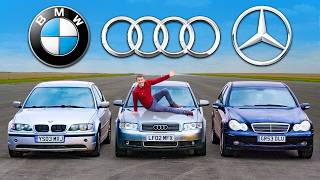 BMW v Mercedes v Audi £1000 DRAG RACE [upl. by Aire561]