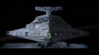 Asteroid vaporization by Imperial Star Destroyer lightturbolaserartillery [upl. by Philemon]