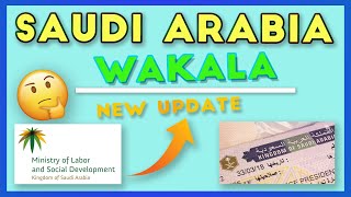 SAUDI ARABIA Wakala through Musaned System ✈✈ New Update ✈✈ [upl. by Nyrret]