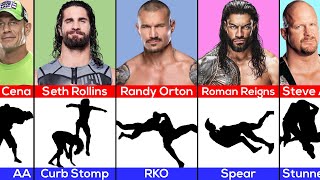 WWE Wrestlers Iconic Finisher Moves [upl. by Slohcin]