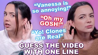 Guessing Our Old Videos by One Line ONLY  Merrell Twins [upl. by Resee]