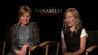 Talitha Bateman Lulu Wilson Interview for “ANNABELLE CREATION” [upl. by Columbine]