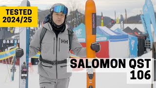 Salomon QST 106  202425 Ski Test Review [upl. by Swift]