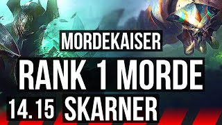 MORDEKAISER vs SKARNER TOP  Rank 1 Morde 716  NA Challenger  1415 [upl. by Artenehs135]