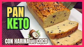 👩‍🍳🍞 PAN KETO con harina de COCO 🥥 [upl. by Ytinav]