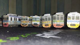 kereta kertasKRL papercraft kereta KRL Tokyu 8000amp8500 jadul di Indonesia 👍👍 [upl. by Zetrok]